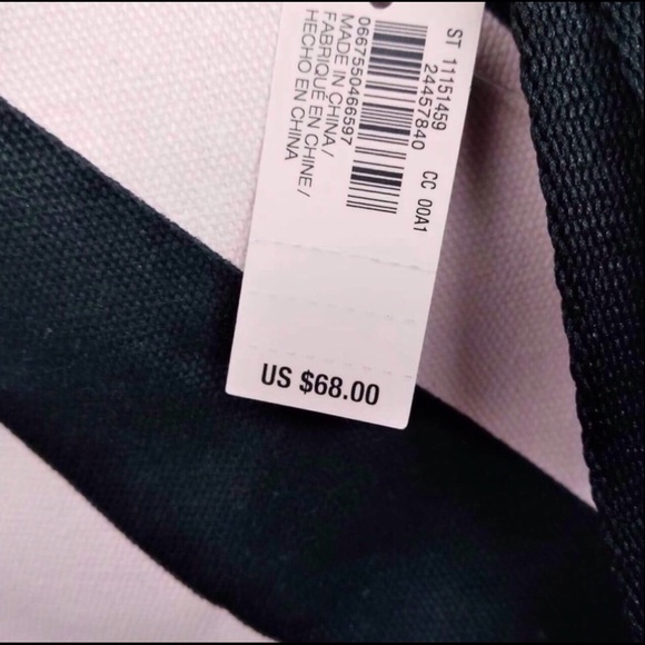 Victoria’s Secret Big Striped Tote Pink & Black - Picture 6 of 7